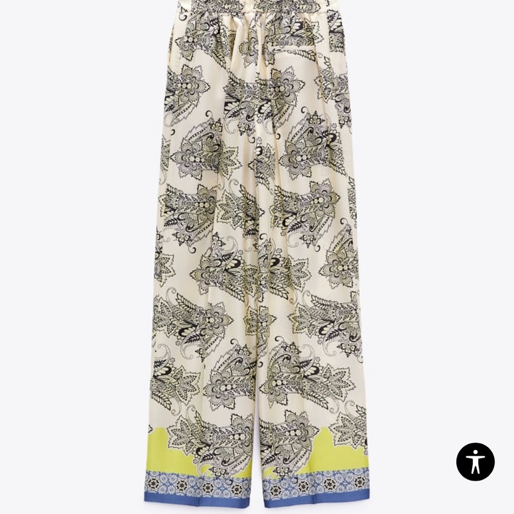 PRINTED WIDE LEG PANTS, brand new!!!!